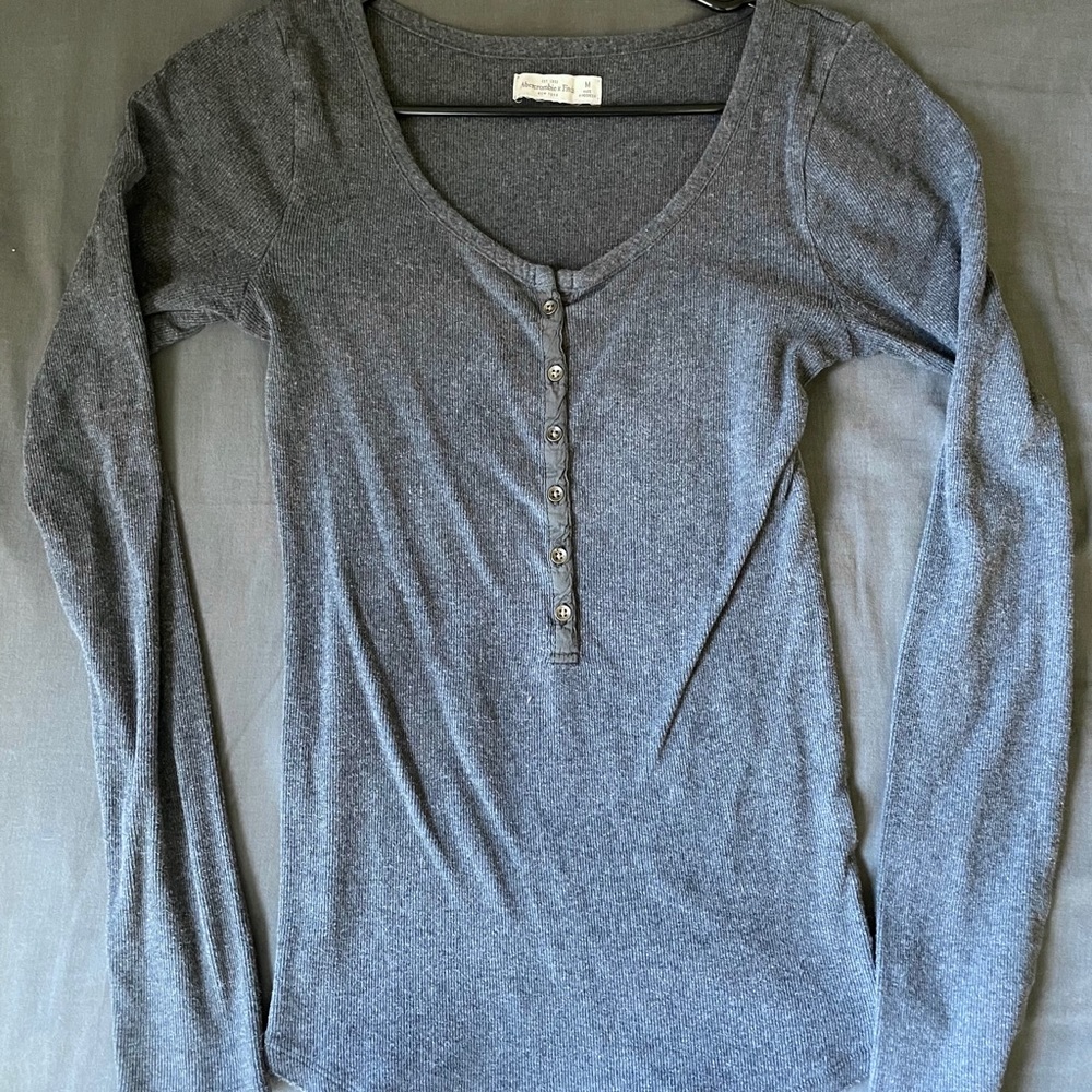 Abercrombie & Fitch Ribbed Henley